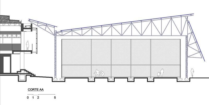 Спортивная площадка для колледжа в городе Рибейран-Прету, Бразилия