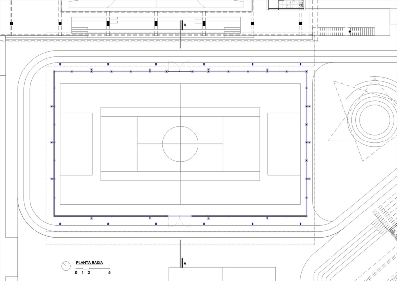 Спортивная площадка для колледжа в городе Рибейран-Прету, Бразилия