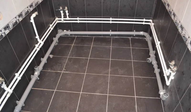 Как сделать разводку труб в ванной