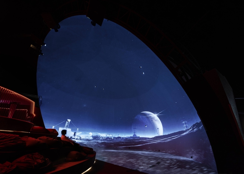 Научный павильон "Волновой куб" в городе Шанхай, Китай