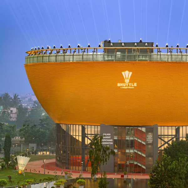 Новый Центр для игры в бадминтон в форме волана, Индия