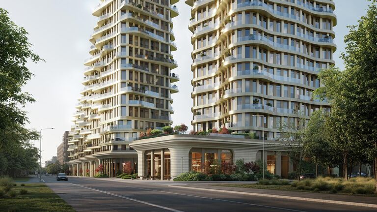 Проект жилого комплекса в районе Аэропорт в Москве